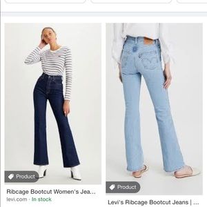 Levi’s ribcage bootcut jeans